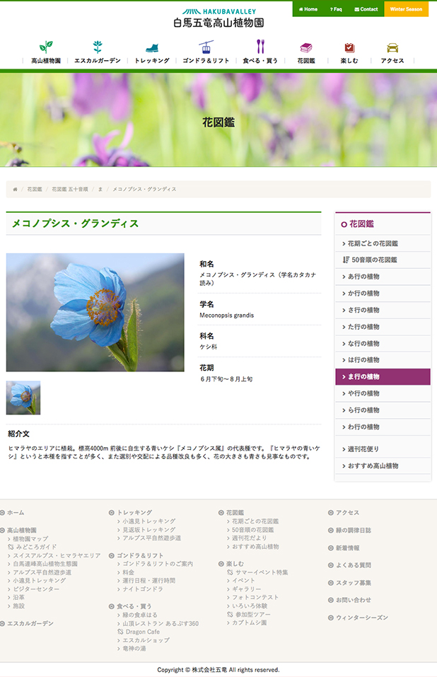 白馬五竜高山植物園